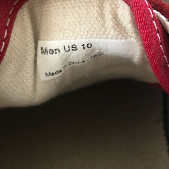 — SOLD On Depop — Red Suede Vans - Picture 7 of 7